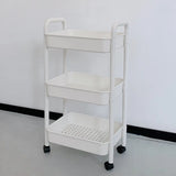 Casual Mobile Multifunctional Storage Cart Bookshelf Image - 2