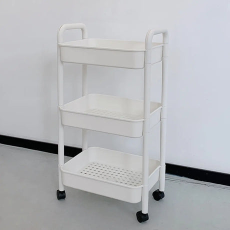 Casual Mobile Multifunctional Storage Cart Bookshelf Image - 2