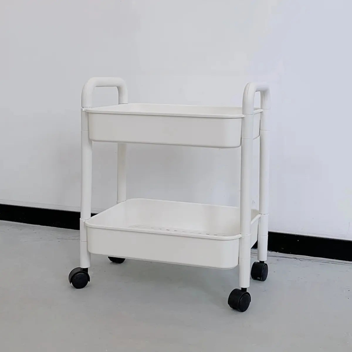 Casual Mobile Multifunctional Storage Cart Bookshelf Image - 3