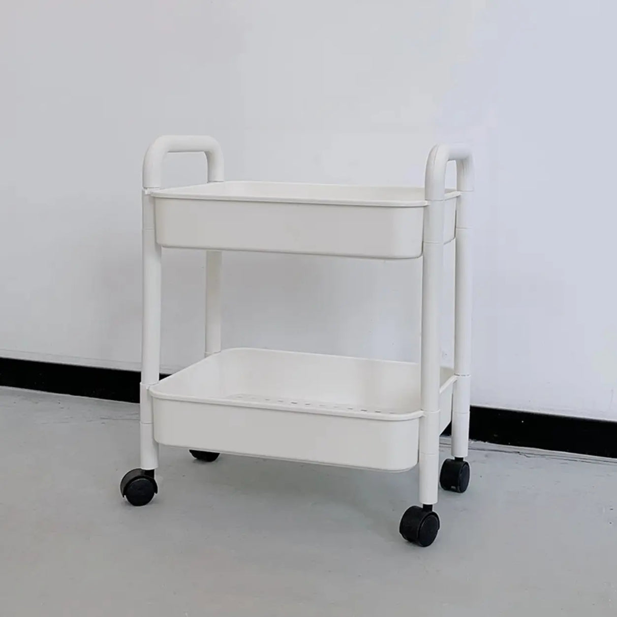 Casual Mobile Multifunctional Storage Cart Bookshelf Image - 3