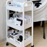 Casual Mobile Multifunctional Storage Cart Bookshelf Image - 6