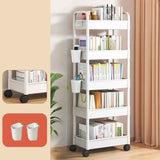 Casual Multi-Tiers Vertical Open Back Sliding Bookshelf Image - 11