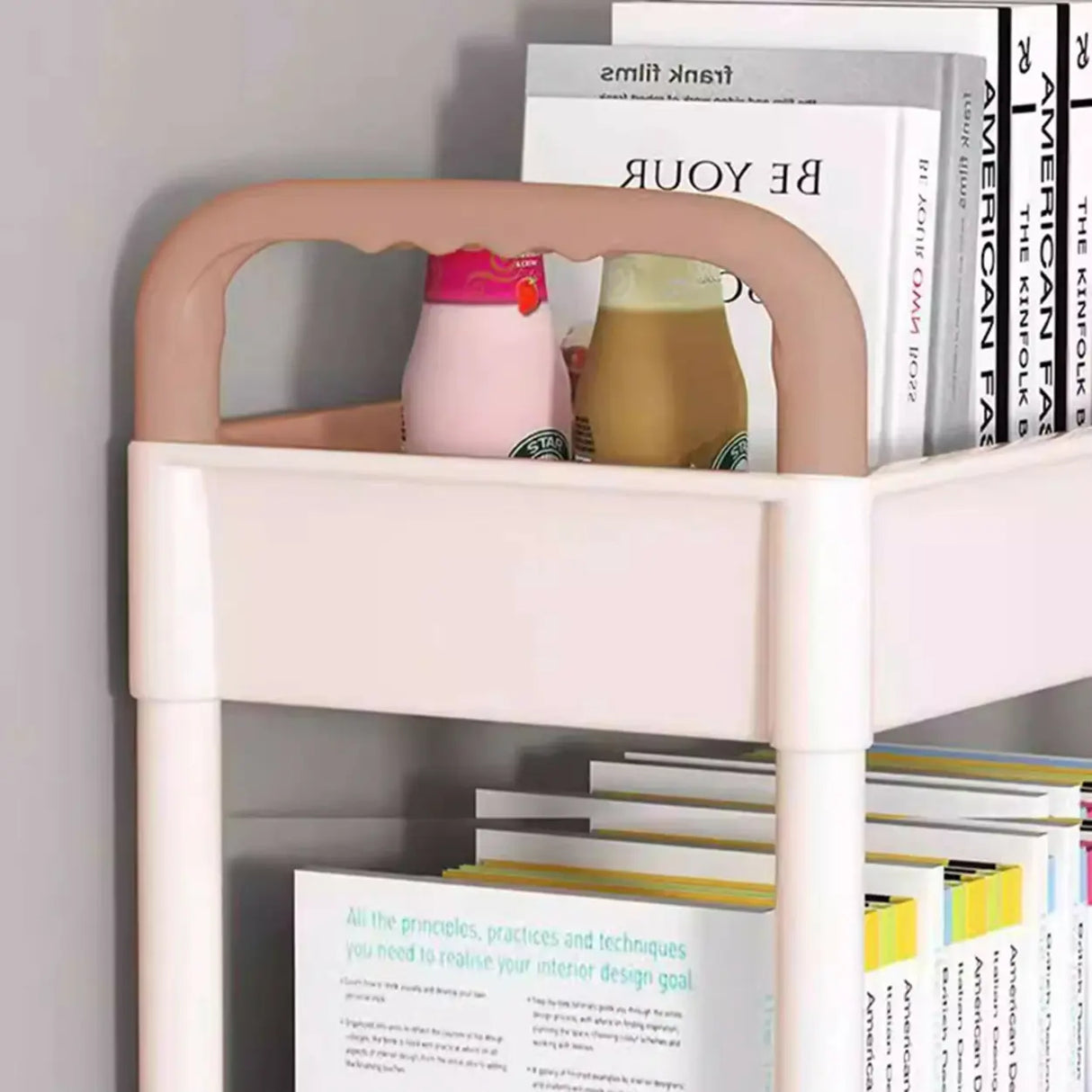 Casual Multi-Tiers Vertical Open Back Sliding Bookshelf Image - 14