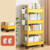 Casual Multi-Tiers Vertical Open Back Sliding Bookshelf Image - 19