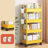 Casual Multi-Tiers Vertical Open Back Sliding Bookshelf Image - 19