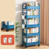 Casual Multi-Tiers Vertical Open Back Sliding Bookshelf Image - 22