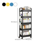 Casual Multi-Tiers Vertical Open Back Sliding Bookshelf #size