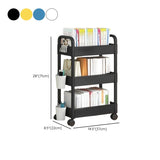 Casual Multi-Tiers Vertical Open Back Sliding Bookshelf Image - 27