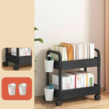 Casual Multi-Tiers Vertical Open Back Sliding Bookshelf Image - 8