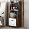 Casual Open Back Natural Wood Ladder Storage Bookcase Image - 3