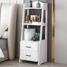Casual Open Back Natural Wood Ladder Storage Bookcase Image - 5