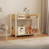 Casual Open Back Rectangular White Display Bookshelf Image - 40