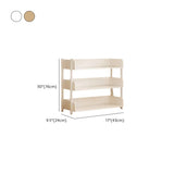 Casual Open Back Rectangular White Display Bookshelf Image - 51