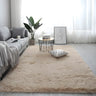 Casual Pet Friendly Rectangle Cotton Blends Shag Rug Image - 11