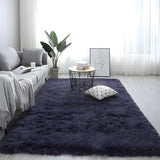 Casual Pet Friendly Rectangle Cotton Blends Shag Rug Image - 15