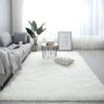 Casual Pet Friendly Rectangle Cotton Blends Shag Rug Image - 3