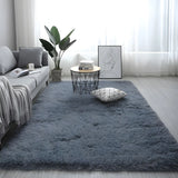 Casual Pet Friendly Rectangle Cotton Blends Shag Rug Image - 7