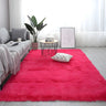Casual Pet Friendly Rectangle Cotton Blends Shag Rug Image - 9