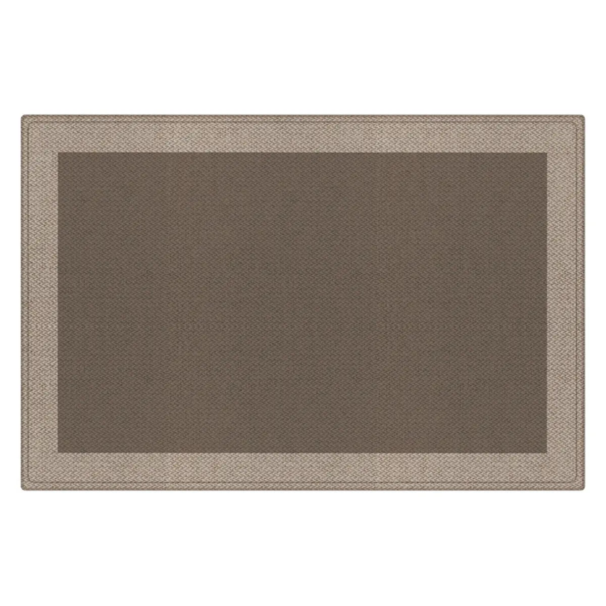 Casual Rectangle Polyester Apricot Anti-Slip Area Rug Image - 5