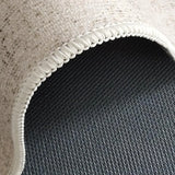Casual Round Synthetic Beige Anti-Slip Area Rug Image - 6