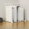 Casual Simple Open Metal Grid Shelf Storage Bookshelf Image - 14