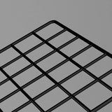 Casual Simple Open Metal Grid Shelf Storage Bookshelf Image - 7