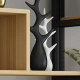 Casual Steel Frame Vertical Wood Shelves Bookcase Image - 8