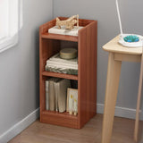 Casual Vertical Wood 6 Tiers Narrow Bookcase White Image - 13