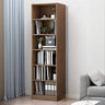 Casual Vertical Wood 6 Tiers Narrow Bookcase White Image - 22
