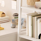 Casual White Alloy Ladder Shelf Storage Bookshelf Image - 8