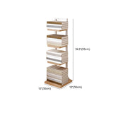 Casual White Iron Etagere Narrow Storage Bookcases #size