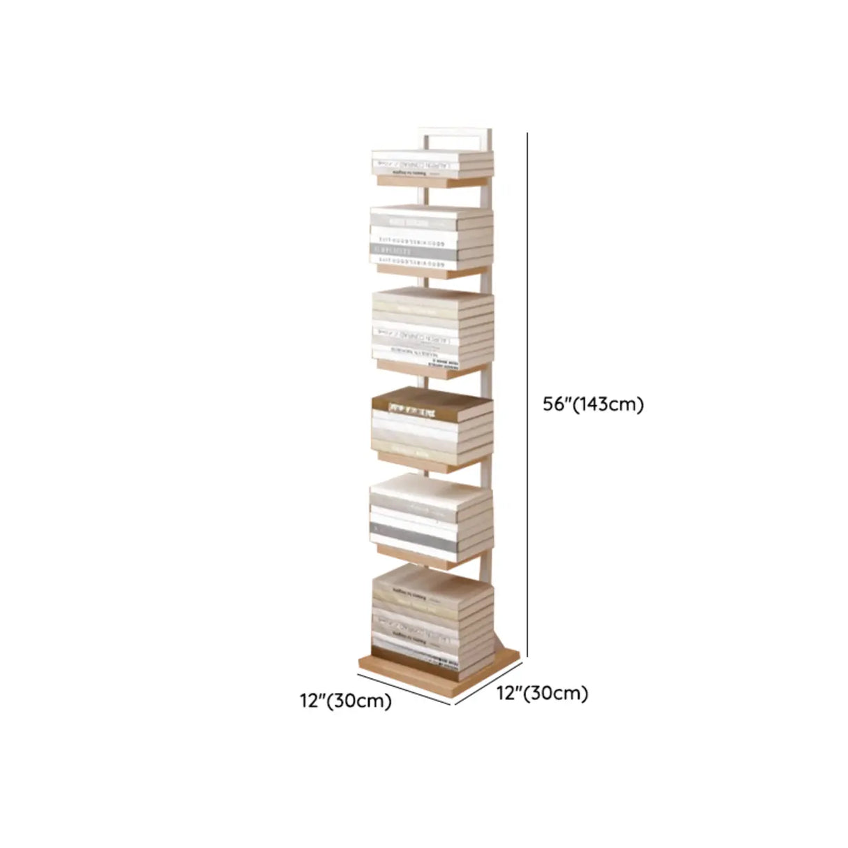 Casual White Iron Etagere Narrow Storage Bookcases Image - 15