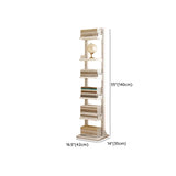 Casual White Iron Etagere Narrow Storage Bookcases Image - 18