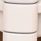 Casual White Open Shelves Sliding Storage Bookcase Image - 11