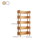 Casual Wooden Rack Rectangular Display Bookshelf White Image - 36