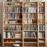 Casual Wooden Vertical Ladder Tall Display Bookcase Image - 1