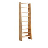 Casual Wooden Vertical Ladder Tall Display Bookcase Image - 3