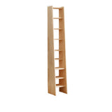 Casual Wooden Vertical Ladder Tall Display Bookcase Image - 5