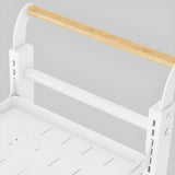 Causal Open Steel Adjustable Shelves Sliding Bookcase Image - 12