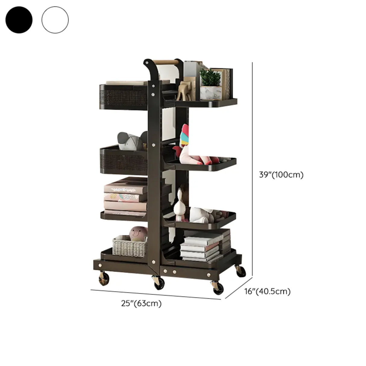 Causal Open Steel Adjustable Shelves Sliding Bookcase 