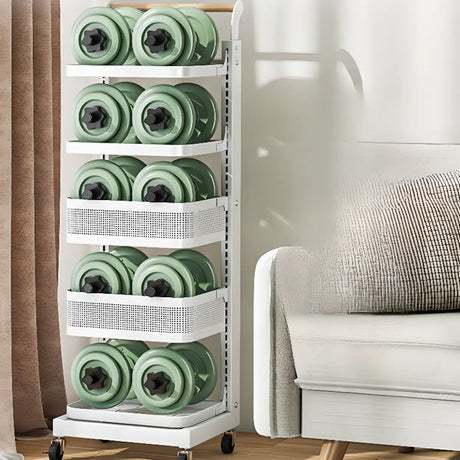 Causal Open Steel Adjustable Shelves Sliding Bookcase Image - 2