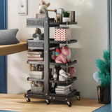 Causal Open Steel Adjustable Shelves Sliding Bookcase Image - 4