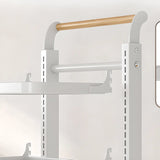 Causal Open Steel Adjustable Shelves Sliding Bookcase Image - 9