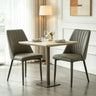 Channel Back Microfiber Leather Dining Chairs Set of 2 or 4 Image - 15