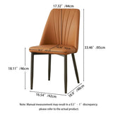 Channel Back Microfiber Leather Dining Chairs Set of 2 or 4 #size