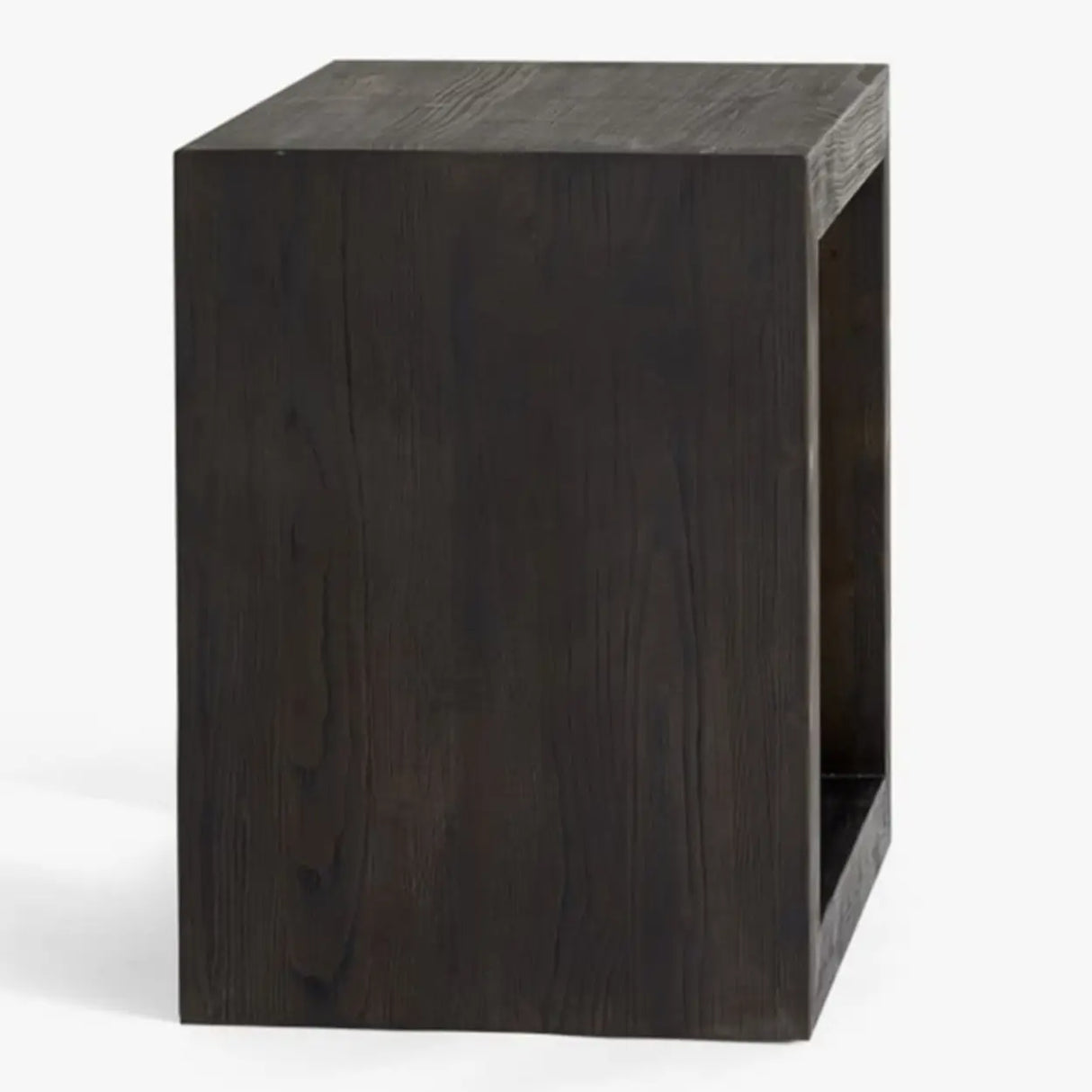 Charcoal Finish Simple Rectangular Wood Console Table Image - 5