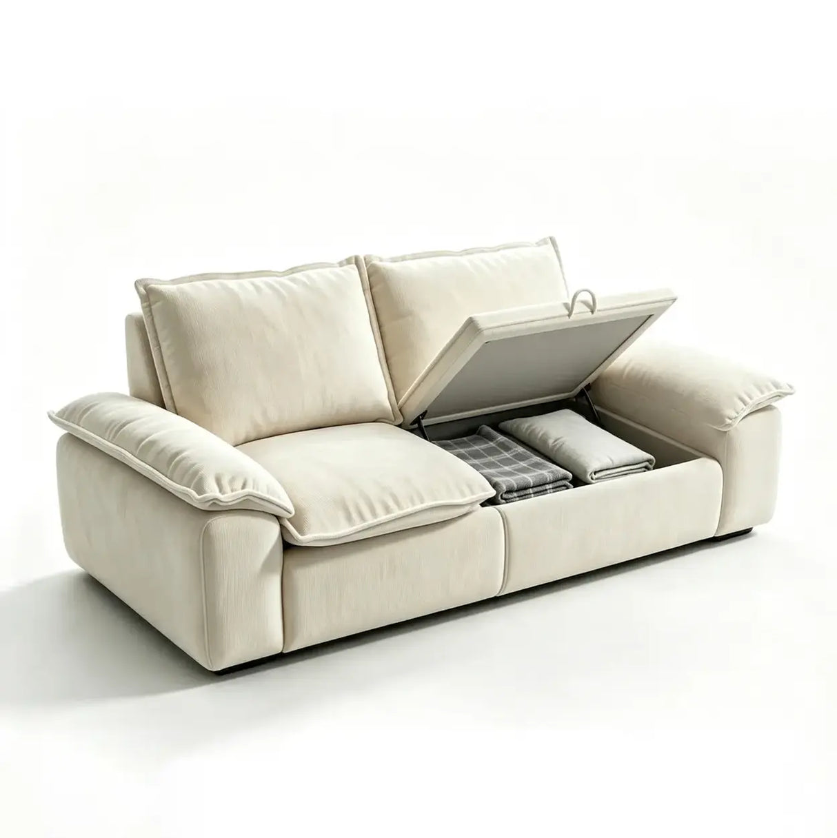 Chenille Modular Sofa with Storage and Memory Foam Image - 17