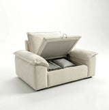 Chenille Modular Sofa with Storage and Memory Foam Image - 19