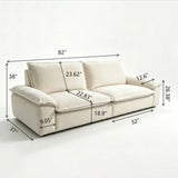 Chenille Modular Sofa with Storage and Memory Foam Image - 27