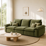 Chenille Modular Sofa with Storage and Memory Foam Image - 4